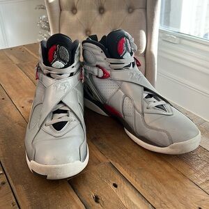 Jordan Retro 8 “Reflections” Men's Sz 12 Gray Whit